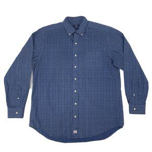 Men's Vineyard Vines Slim Fit Murray Shirt Long Sleeve Button Up Blue Bonefish L